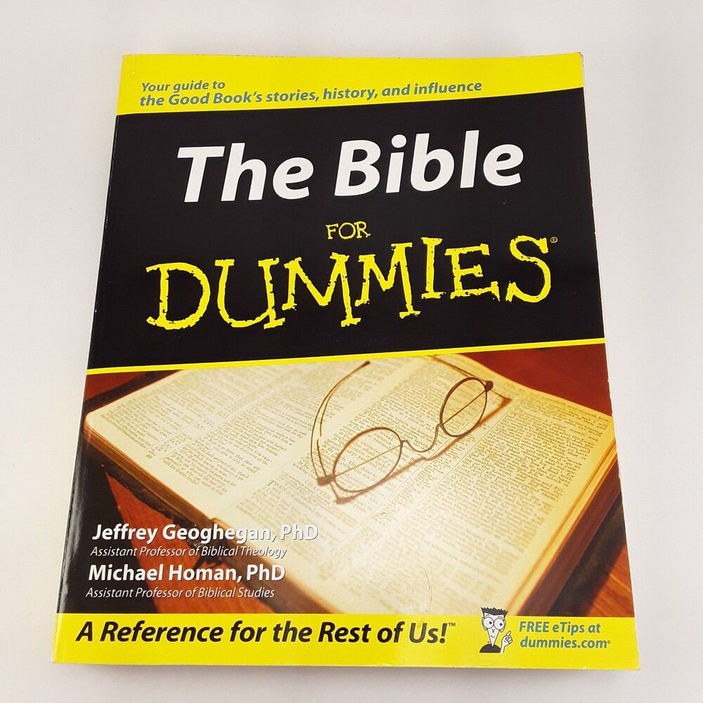 The Bible for Dummies, Paperback SC, 2003 Jeffrey Geoghegan, Michael Homan
